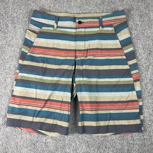 Lululemon Athletica Commission Short Size 34 Striped Athletic Cotton Blend Men's